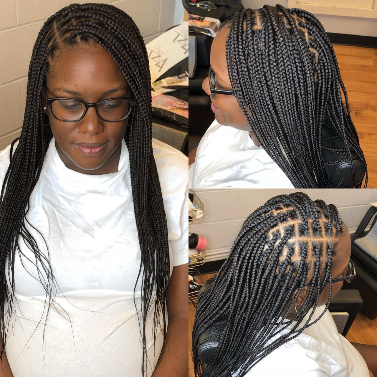 Medium Knotless Braids